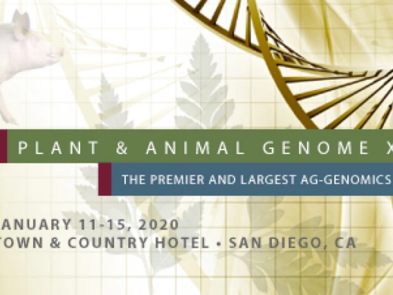 Flier for the Plant and Animal Genome Conference 2020 