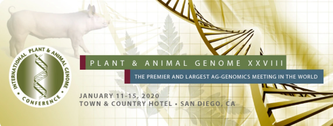 Flier for the Plant and Animal Genome Conference 2020 